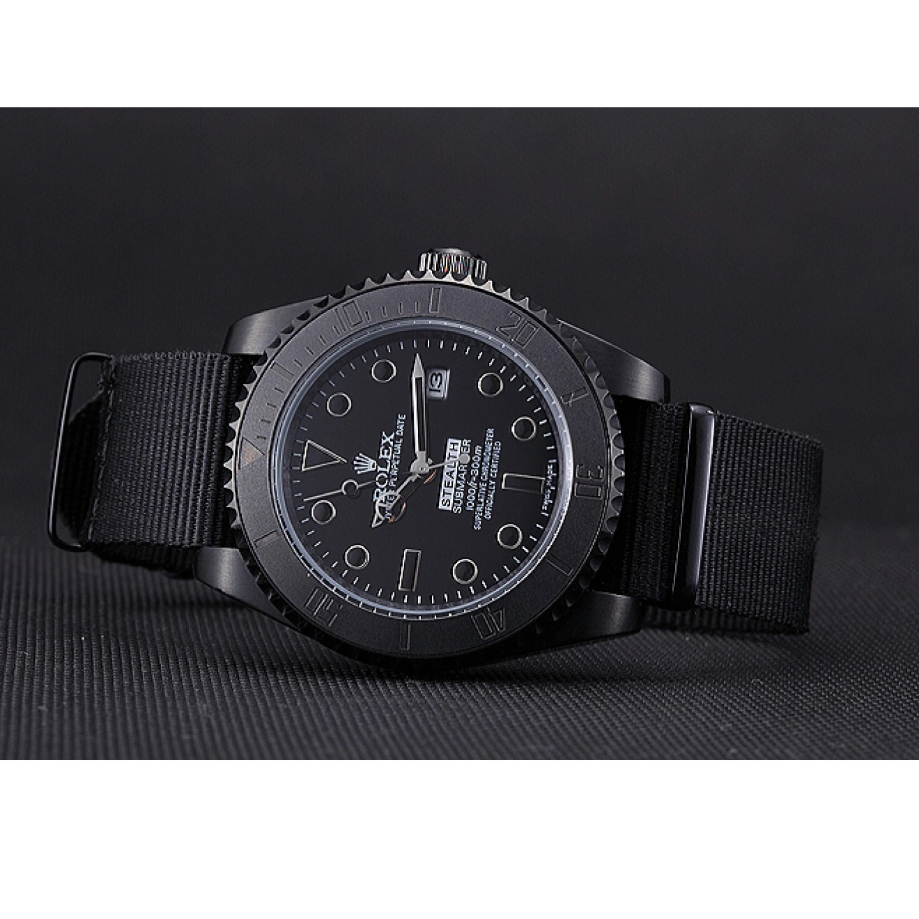 Aaa fake watches Black Stealth Rolex 621993 Submariner 0709